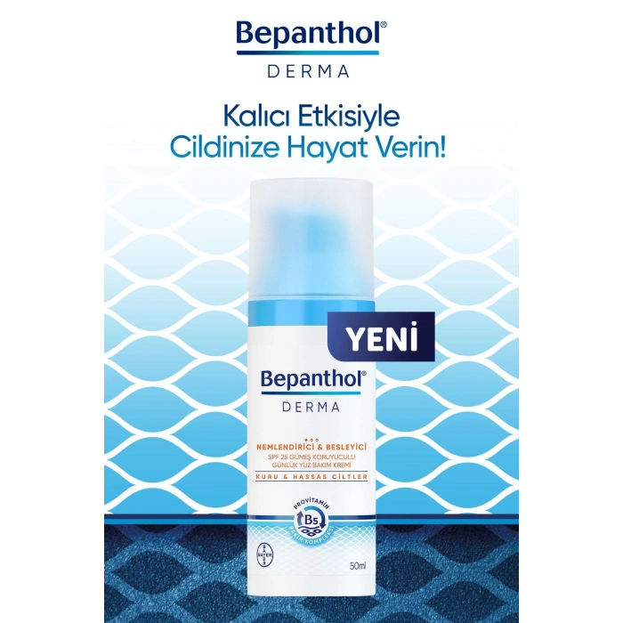 Bepanthol Derma Nemlendirici & Besleyici SPF25 Günlük Yüz Bakım Kremi 50 ml