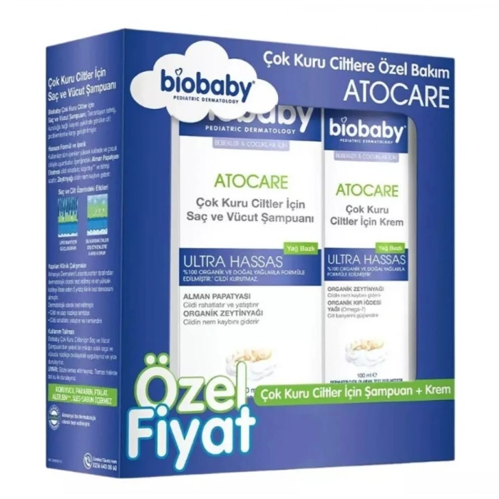 Biobaby Kuru ve Çok Kuru Ciltlere Özel Bakım Seti