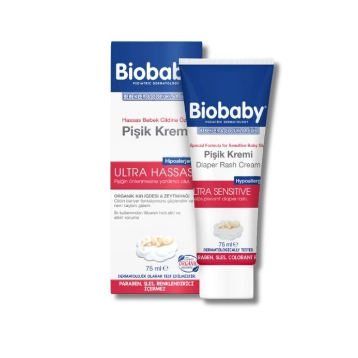 Biobaby Ultra Hassas Pişik Giderici Krem 75 ml