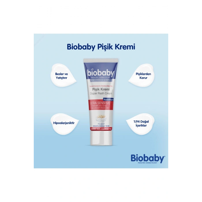 Biobaby Ultra Hassas Pişik Giderici Krem 75 ml