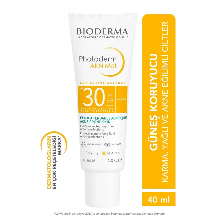 Bioderma Photoderm AKN Mat Spf30 Güneş Kremi 40 ml
