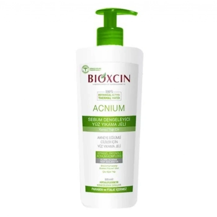 Bioxcin Acnium Sebum Dengeleyici Yüz Yıkama Jeli 500 ml