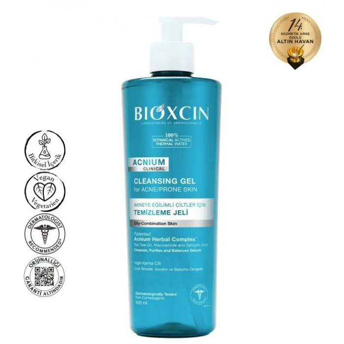 Bioxcin Acnium Sebum Dengeleyici Yüz Yıkama Jeli 500 ml