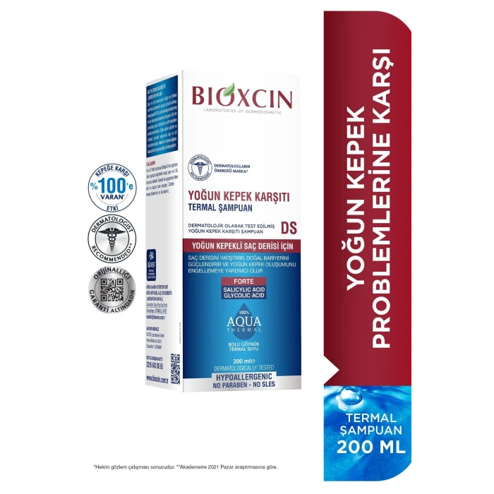 Bioxcin Aqua Thermal Yoğun Kepek Karşıtı Şampuan 200 ml