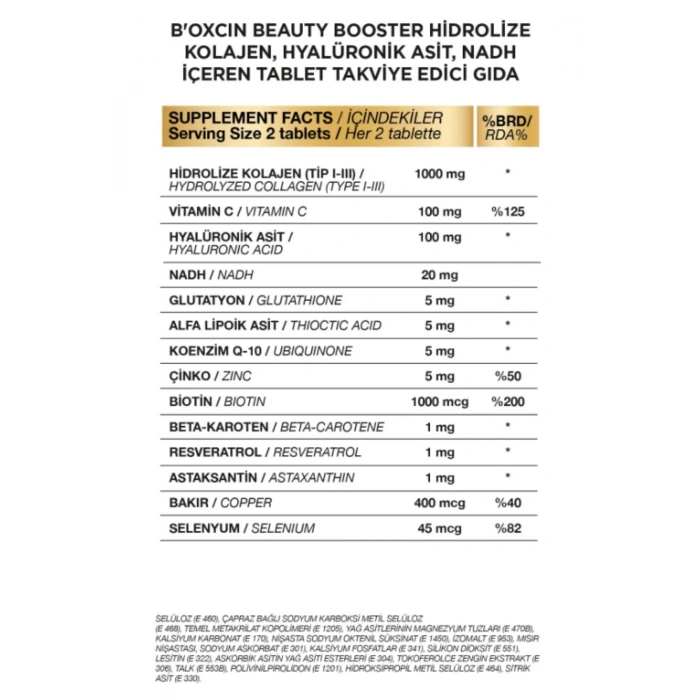 Bioxcin Beauty Booster 60 Tablet 3 Adet