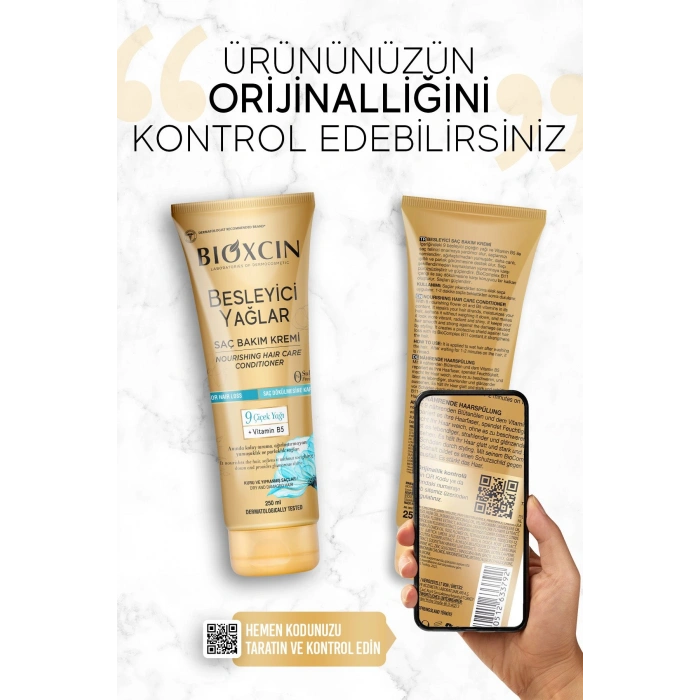 Bioxcin Besleyici Yağlar Saç Bakım Kremi 250 ml