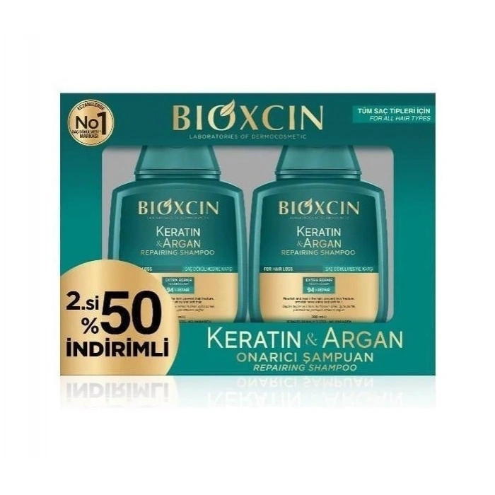 Bioxcin Keratin Argan Şampuan 300 ml - 2.si %50 İndirimli