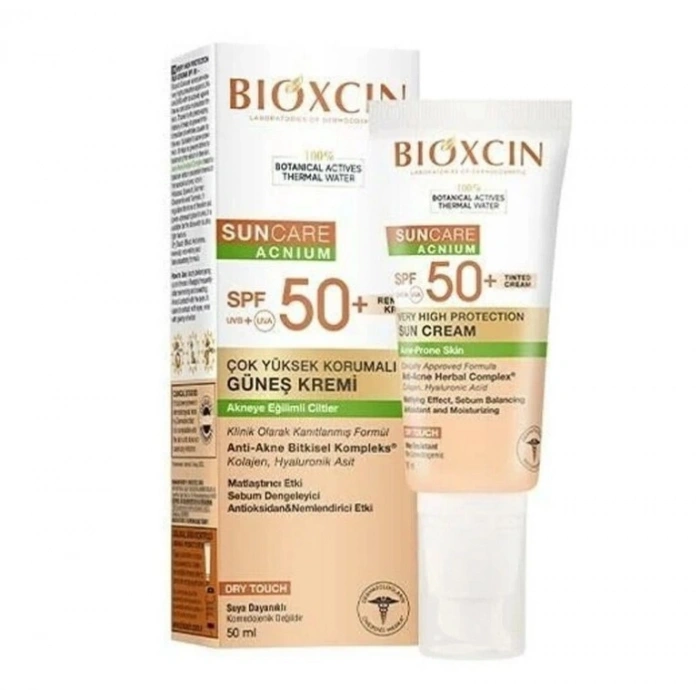 Bioxcin Sun Care Akneye Eğilimli Ciltler İçin Spf50+ Renkli Güneş Kremi 50 ml