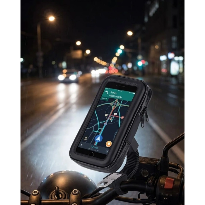 Bisiklet Scooter Motosiklet İçin Su Geçirmez Telefon Standı 360 Derece Döner