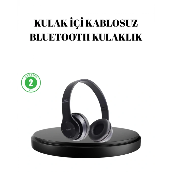 Bluetooth 5.0 Kablosuz Kulaklık – Extra Bass, TF Kart Desteği, 3.5mm AUX Girişli