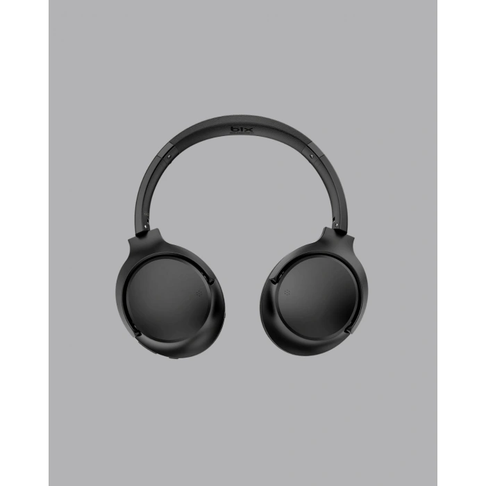 Bluetooth 5.0 Siyah Kablosuz Kulaklık 18 Saat Batarya Katlanabilir Tasarım