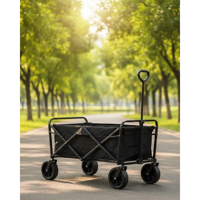 Büyük Kapasiteli Katlanır Kamp Arabası Taşınabilir Vagon