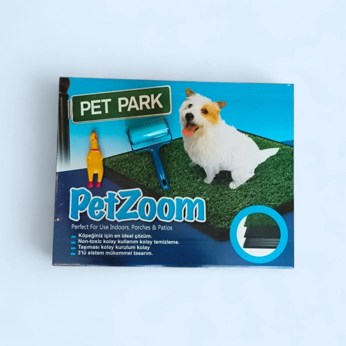 Büyük Petzoom Pet Park Köpek Tuvalet Eğitim Seti – Evcil Dostunuz İçin Hijyenik Çözüm 1 Adet Çığlık Atan Ördek 1 Adet Yıkanabilir Rulo Hediye
