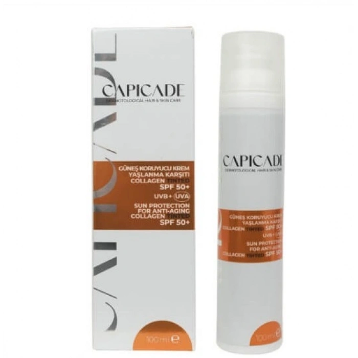 Capicade Güneş Koruyucu Krem Collagen Tinted Spf 50+ 100 ml