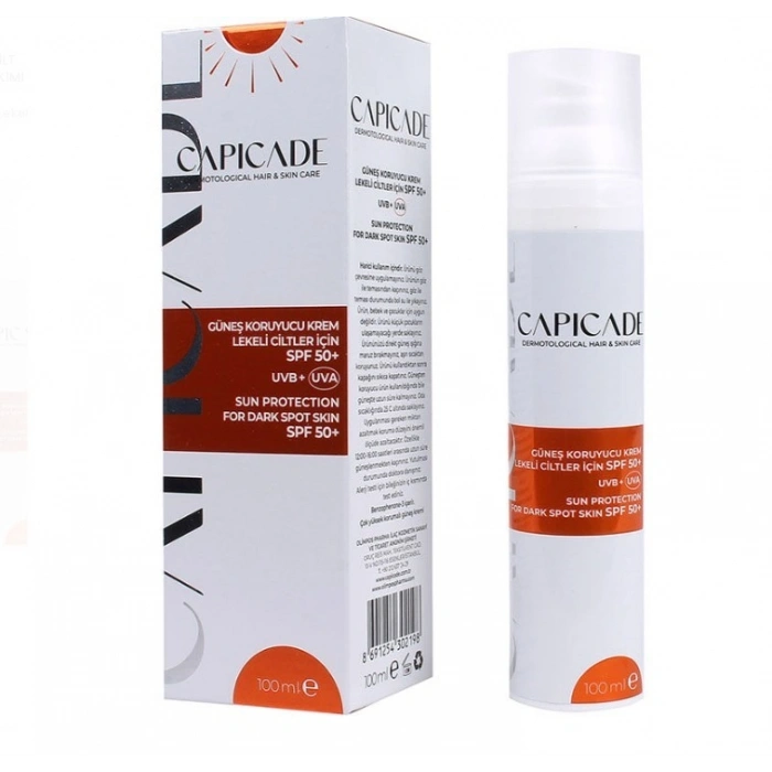 Capicade Güneş Koruyucu Krem Lekeli Ciltler İçin Spf 50+ 100 ml
