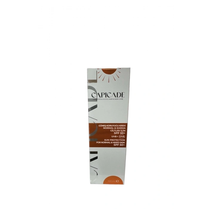 Capicade Güneş Koruyucu Krem Normal ve Karma Ciltler İçin Spf 50+ 100 ml