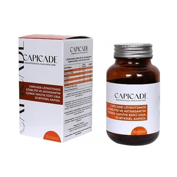 Capicade Löykotomos Eğreltisi ve Aksaksantın İçeren Takviye Edici Gıda 30 Kapsül