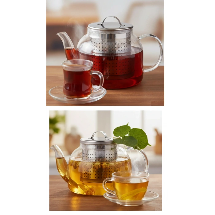Çay Süzgeci Büyük Boy Paslanmaz Çelik Demlik İçi Çay Süzgeci Geniş Hacimli ve Dayanıklı