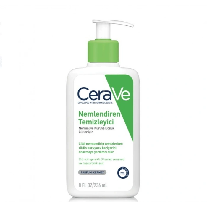 CeraVe Normal Ve Kuru Ciltler İçin Nemlendiren Temizleyici 236 ml