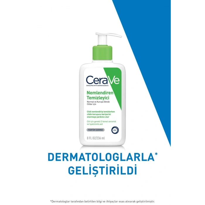CeraVe Normal Ve Kuru Ciltler İçin Nemlendiren Temizleyici 236 ml