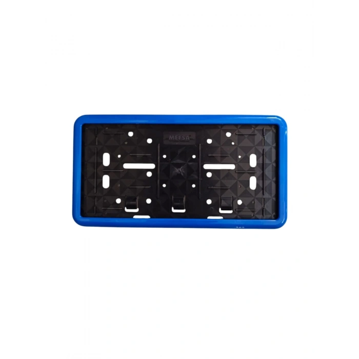 Çerçeveli Dikdörtgen  Plakalık Plaka Altlığı Mavi 32X17cm 1 Adet