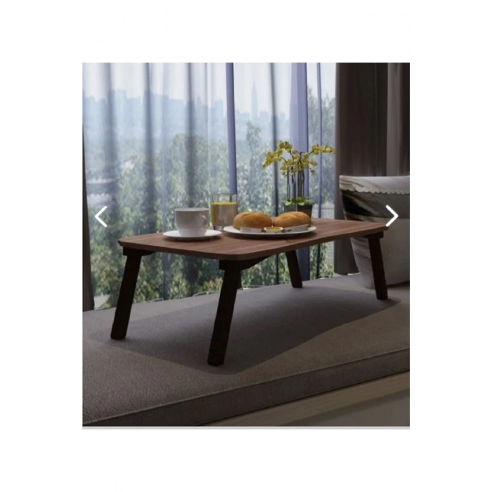 Ceviz Laptop Sehpa Çalışma Kahvaltı Masası