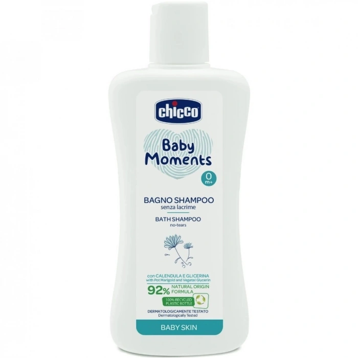 Chicco Baby Moments Doğal Saç Ve Vücut Şampuanı 200 ml