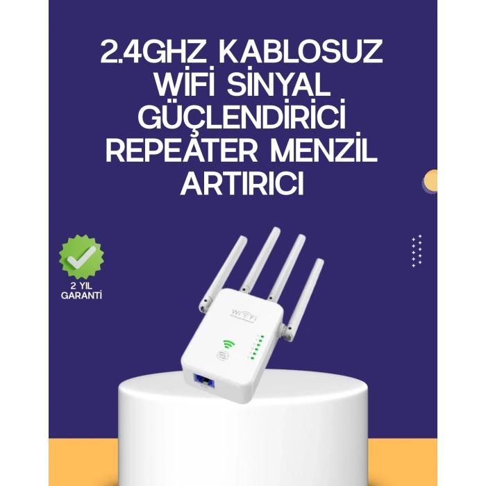 Çift Bantlı Otomatik Kurulum WiFi Repeater Menzil Genişletici