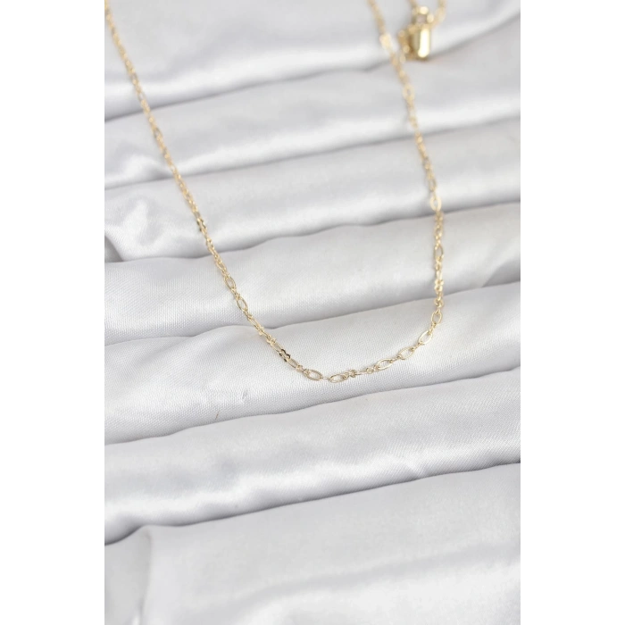 CM 14K Gold Renk 60 cm Zincirli Kadın Kolye