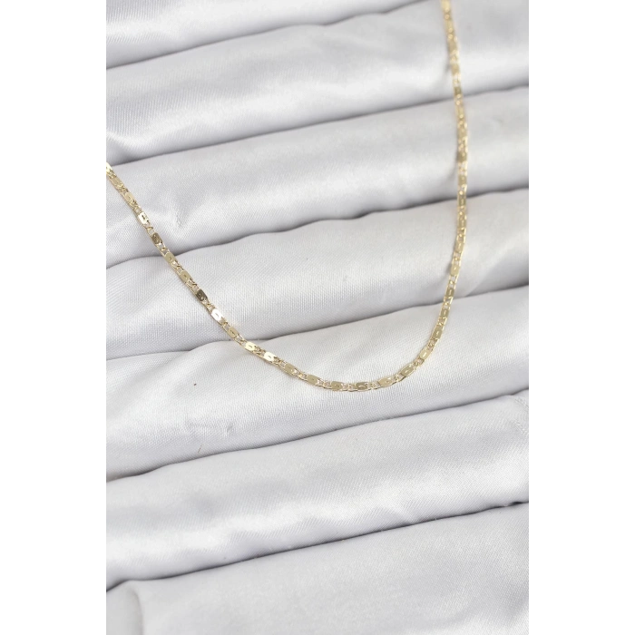 CM 14K Gold Renk Ezme Zincir Model 60 cm Kadın Kolye