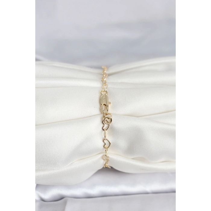 CM 14K Gold Renk Kalpli Zincir Model Kadın Bileklik