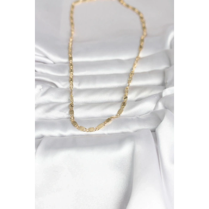 CM 14K Gold Renk Lazer Model 45 cm Kadın Kolye