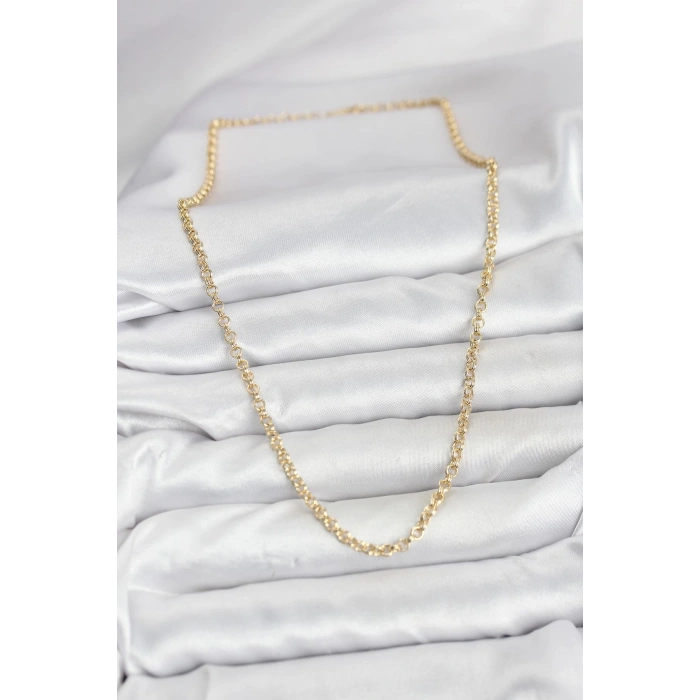 CM Gold Renk Pirinç Halkalı Model Kadın Kolye