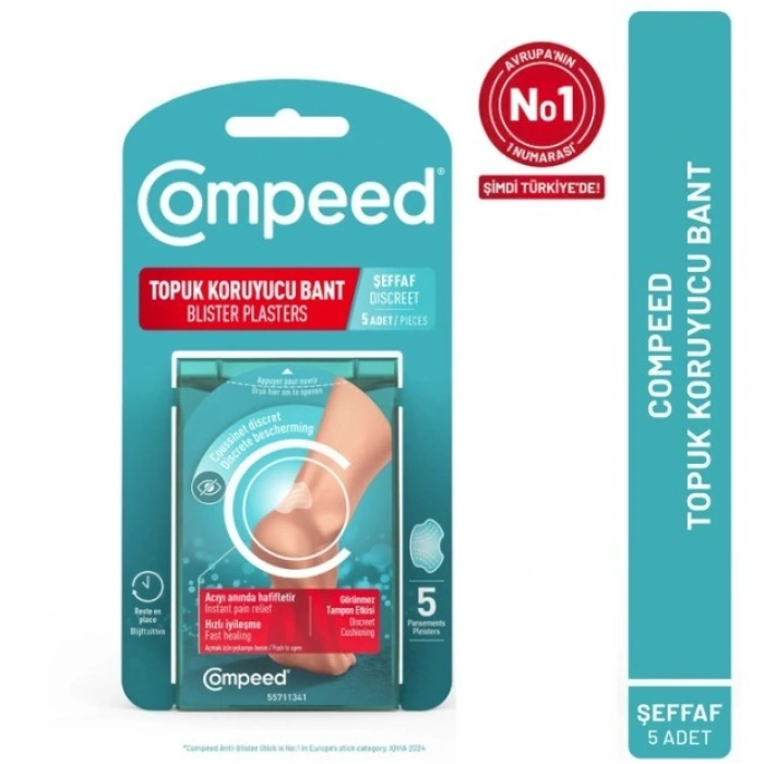 Compeed Topuk Koruyucu Bant Şeffaf 5li