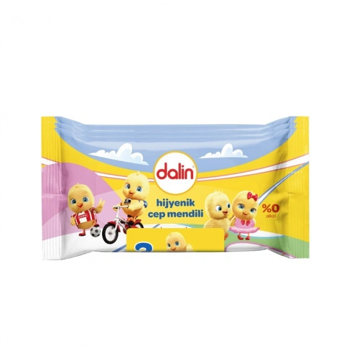 Dalin Hijyenik Islak Cep Mendil 3lü 15 Yaprak