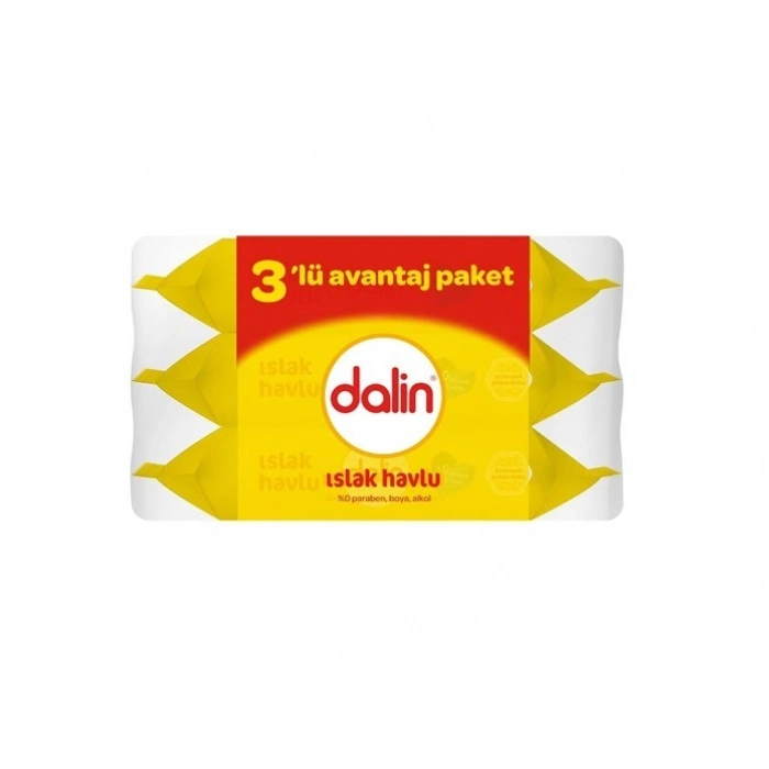 Dalin Islak Mendil 56 Yaprak - 3lü Avantaj Paketi