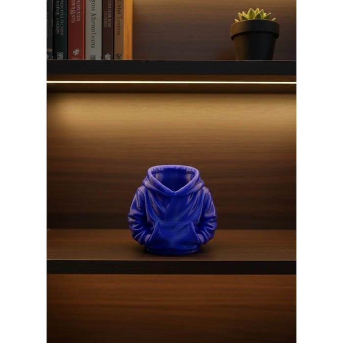 Dekoratif Lacivert Hoodie Kalemlik 10x10 cm