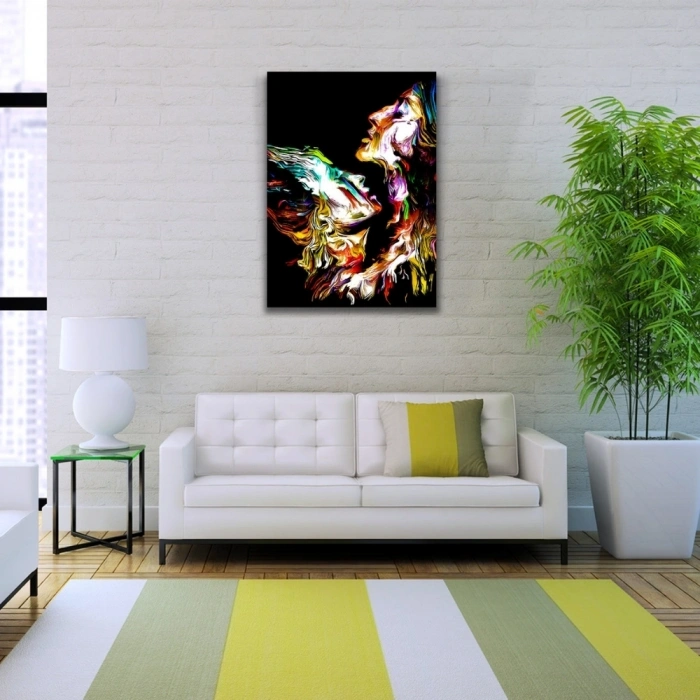 Dekoratif , Soyut , Renkli  Kanvas Tablo 50 x 70