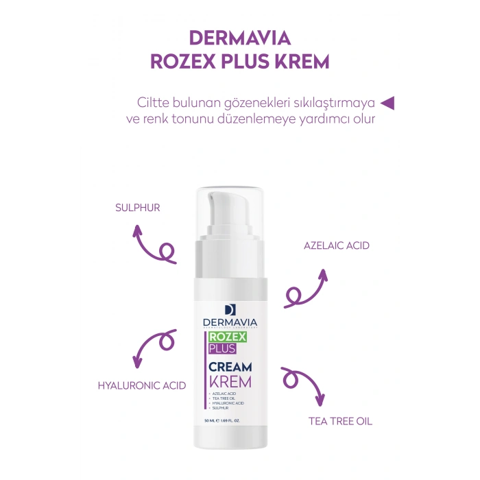 Dermavia Rozex Plus Krem 50 ml
