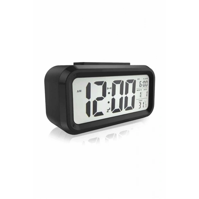 Dijital Masa Saati Takvim Çalar Saat Alarmlı Işıklı Led Ekran Pilli