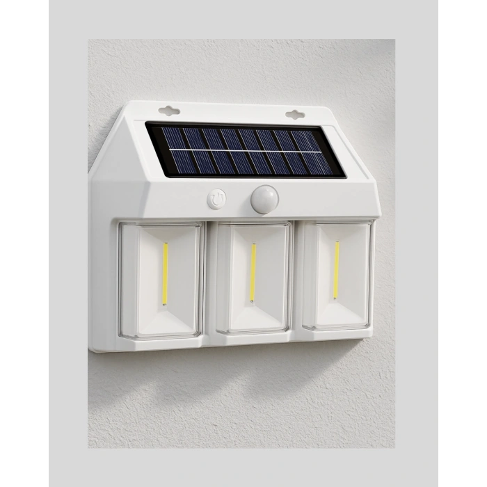 Dış Mekan Solar Duvar Lambası – 120° Hareket Algılama, 3 Işık Modu