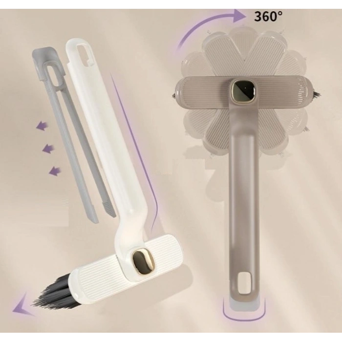 Döner Başlıklı Temizlik Fırçası Cımbızlı