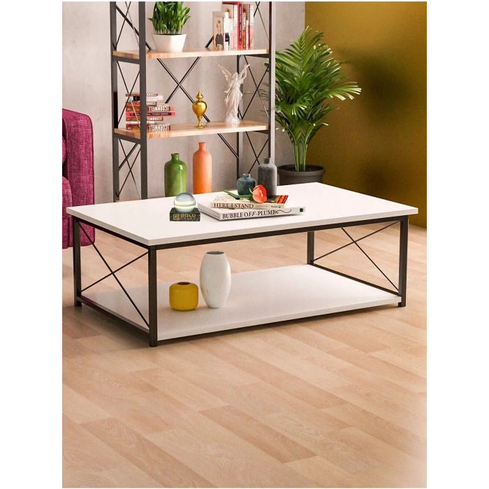 Double Orta Sehpa Beyaz 2106