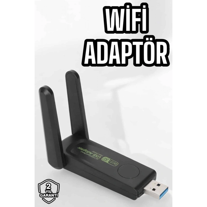Dual Band Wifi Alıcı Adaptör USB 3.0 Destekli