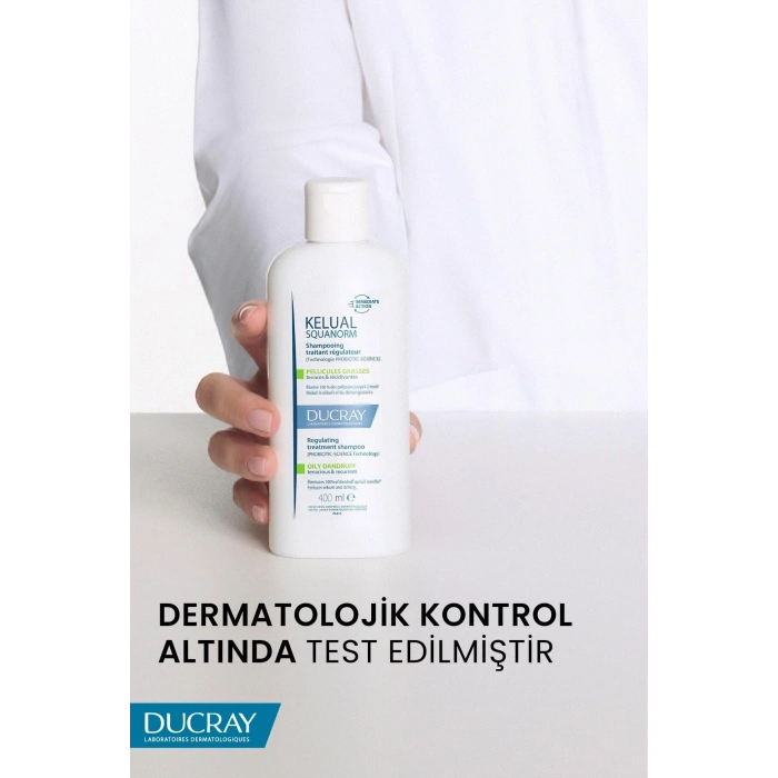 Ducray Kelual Squanorm Normal ve Yağlı Saçlar İçin Kepek Karşıtı Şampuan 400 ml
