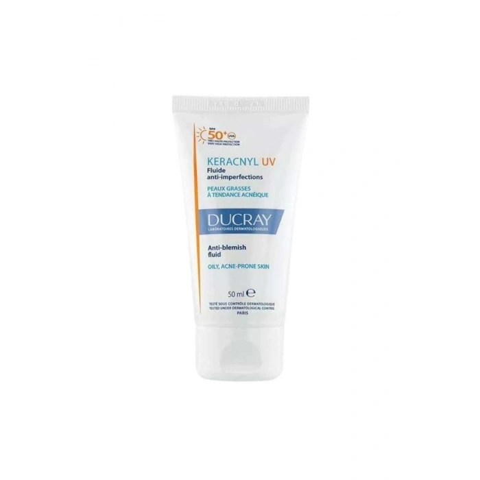Ducray Keracnyl UV SPF50+ Anti Blemish Fluid Yağlı Ciltler İçin Güneş Kremi 50 ml