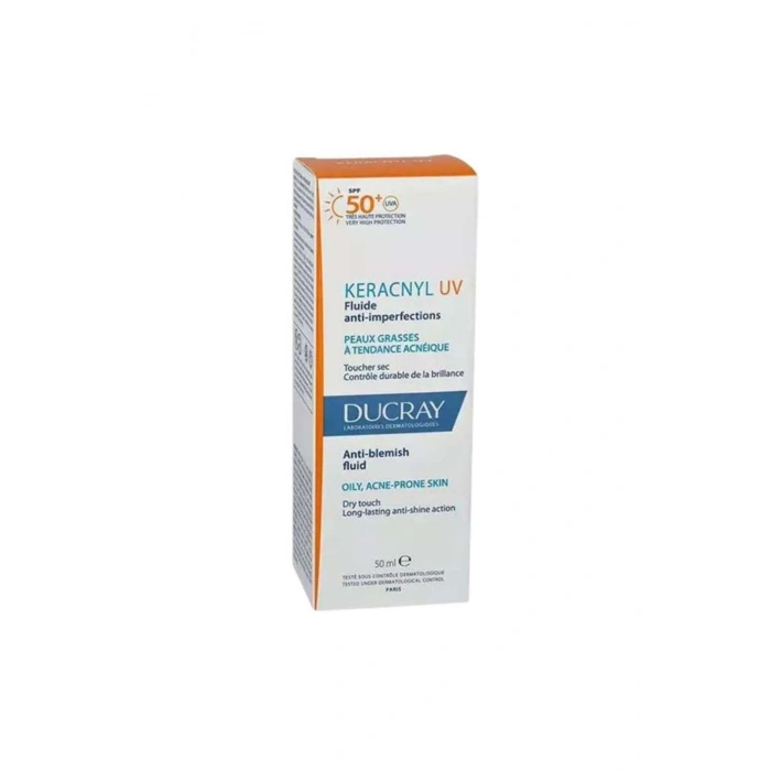 Ducray Keracnyl UV SPF50+ Anti Blemish Fluid Yağlı Ciltler İçin Güneş Kremi 50 ml