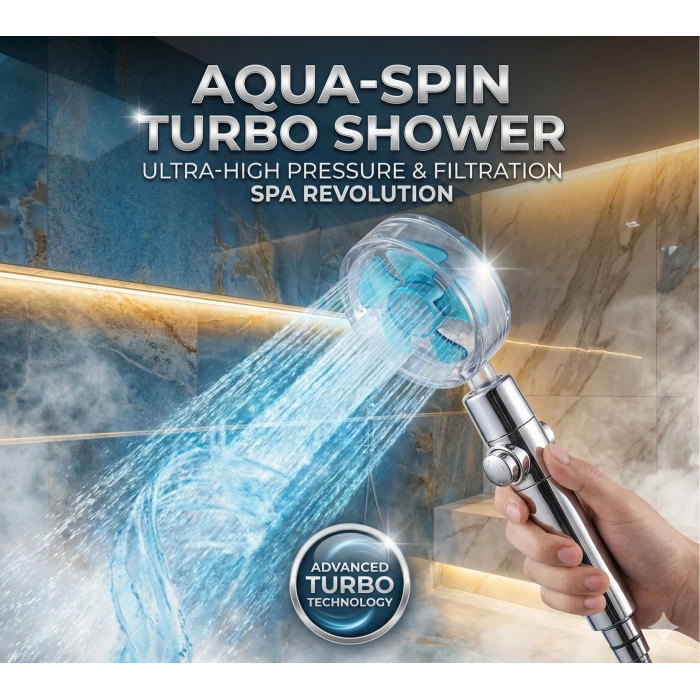 Duş Başlığı Turbo Pervaneli Serinletici Tasarım