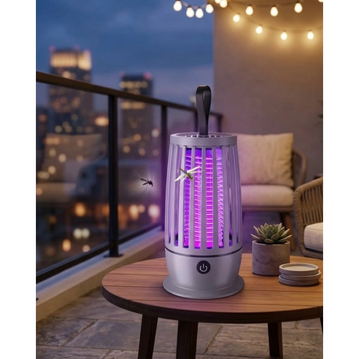 Elektrikli Böcek Öldürücü UV Işıklı Gece Lambası Sessiz Çalışan Geniş Alan Etkili