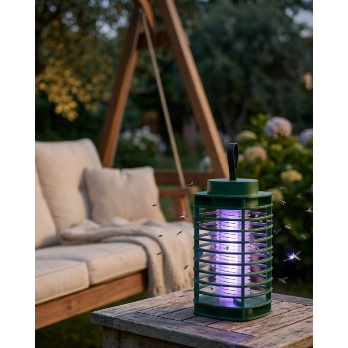 Elektrikli Sinek Öldürücü Lamba UV LED Teknolojili Sessiz ve Etkili